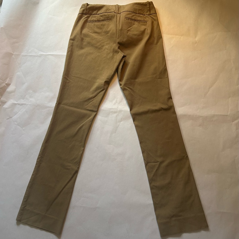 The Limited Exact Stretch Bootcut Khaki Pants Pockets Work Slimming 6 Long EUC - Picture 9 of 13